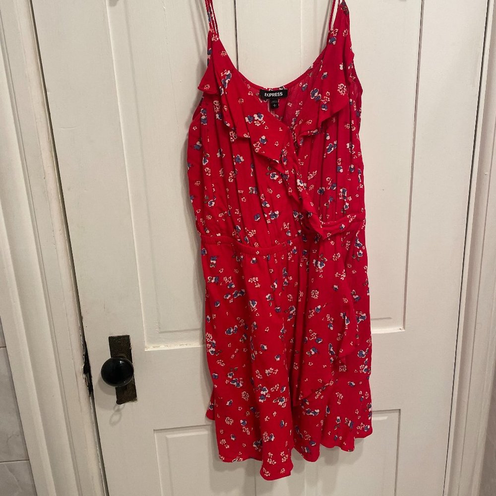 Red Floral Dress